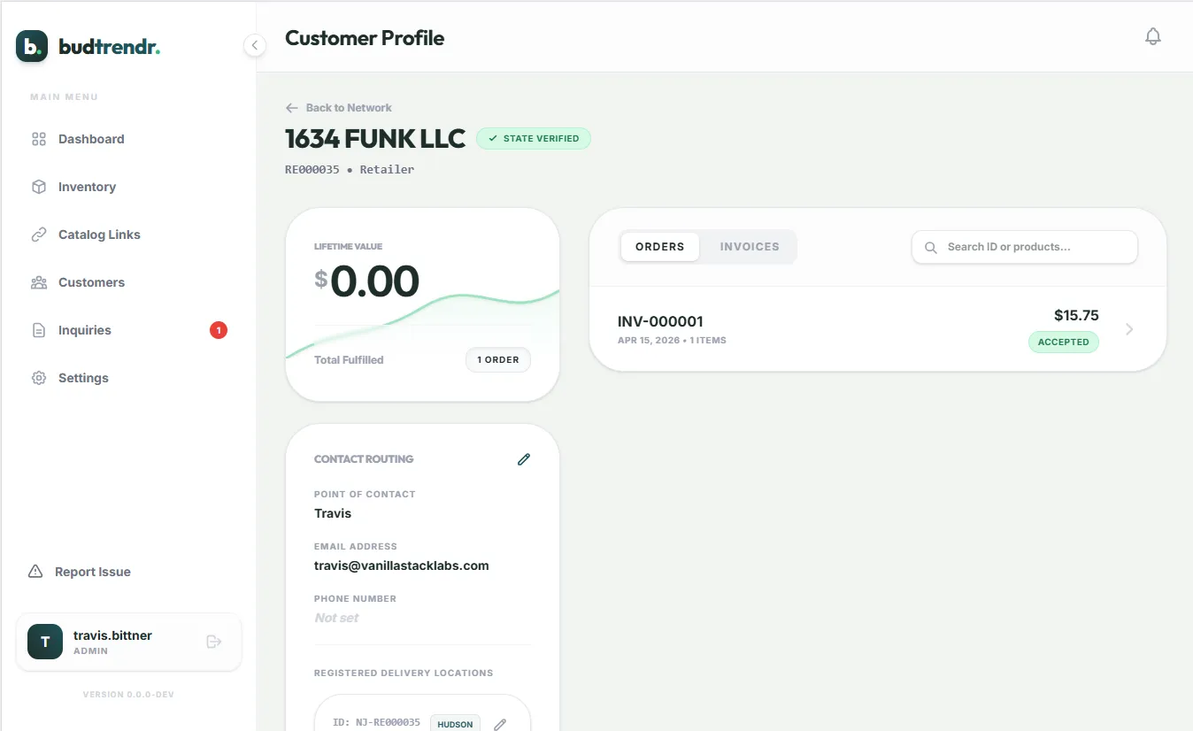 Customer profile